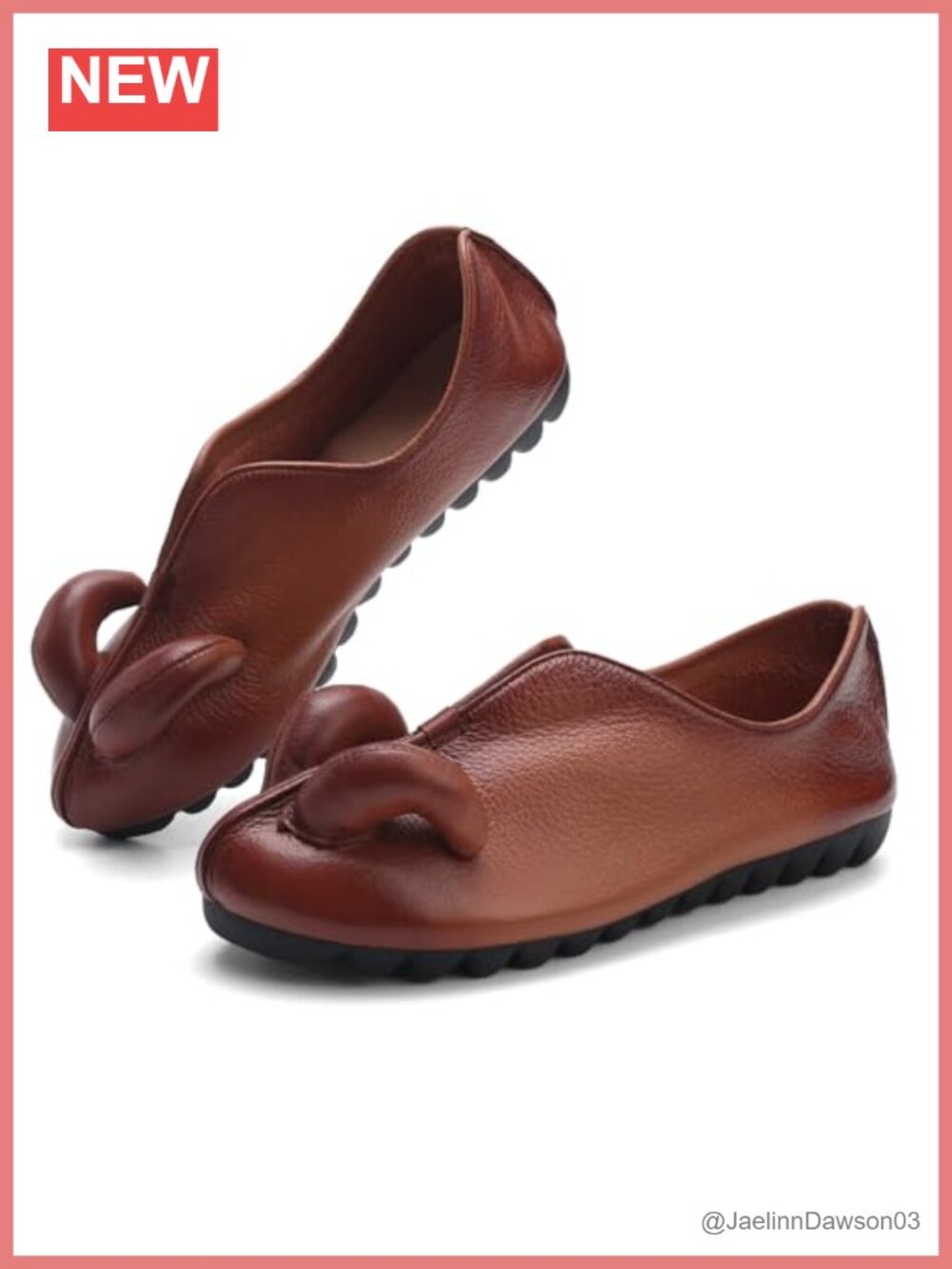 Women's Soft Leather Loafers Comfort Low Heel Dressy Business Casual Office
